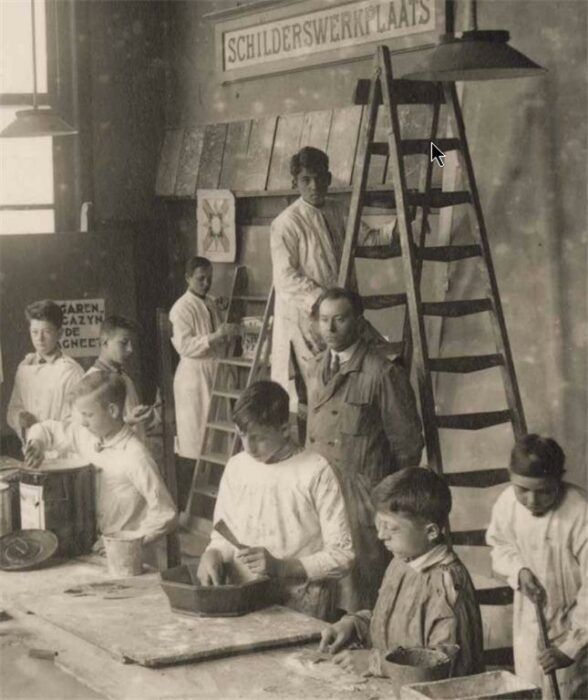 Schilders werkplaats 1925
